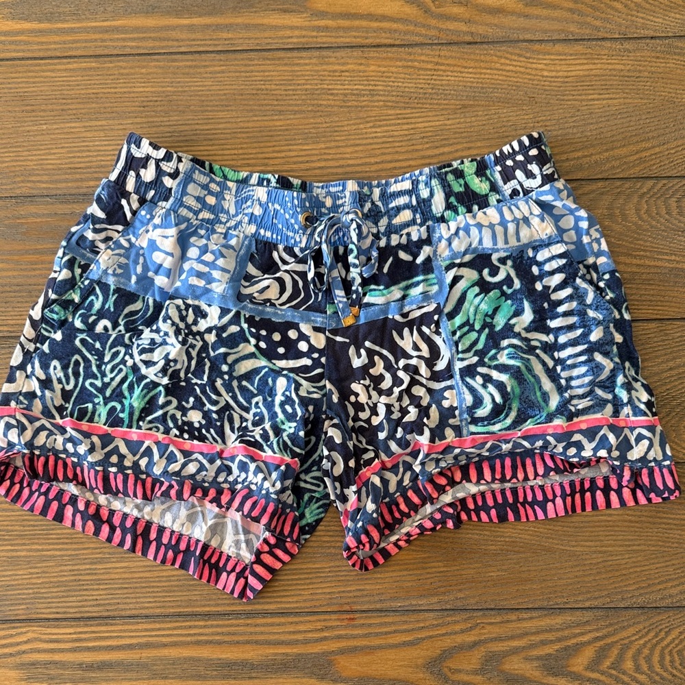Lilly Pulitzer High Waist Multicolor Patterned Shorts